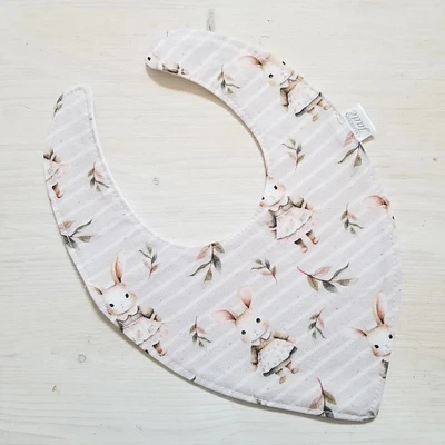 Bavoir Col en U - Madame lapin