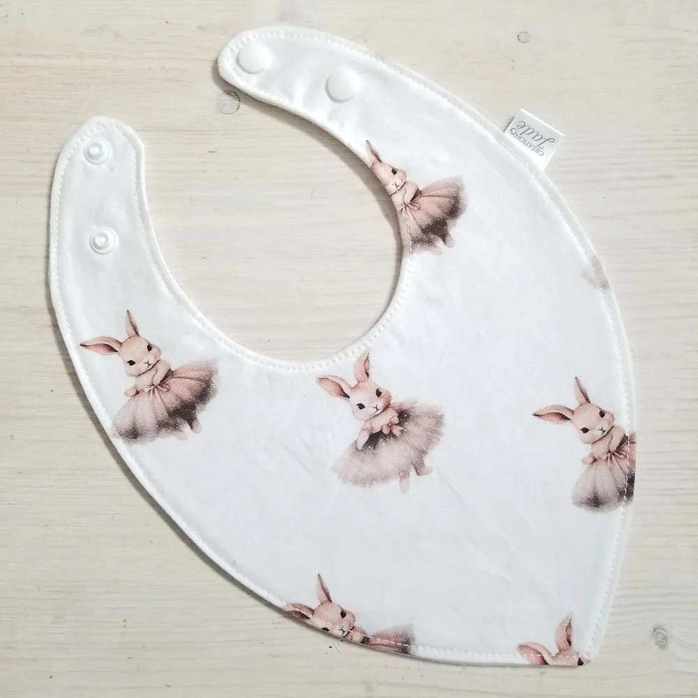 Bavoir Col en u - Lapinette Ballerinette