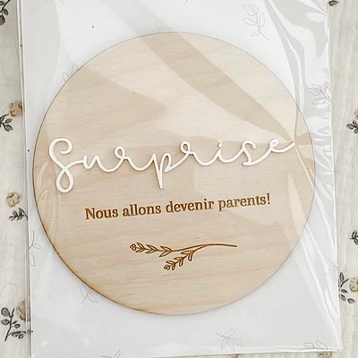 Surprise nous allons devenir parents