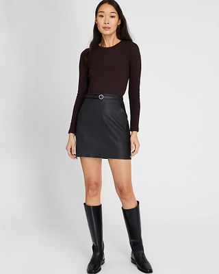 Leather Mini Skirt