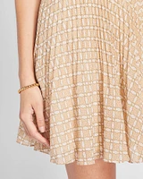 Pleated Short Skirt