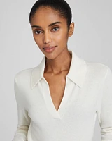 Cashmere Johnny Collar Sweater