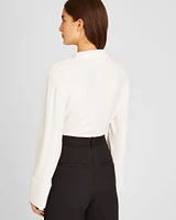 Plush Ribbed Quarter-Zip Sweater