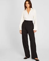 Plush Ribbed Quarter-Zip Sweater