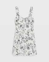 Toile Print Mini Dress