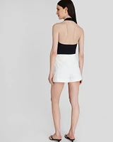 Textured High-Rise Short