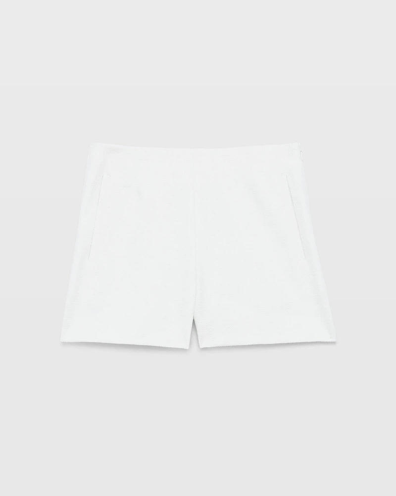 Textured High-Rise Short