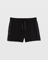 Satin Stripe Knit Short