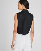 Sleeveless Linen Top