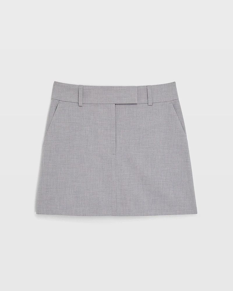 Lightweight Wool Mini Skirt