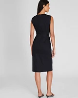 Button Front Pencil Dress