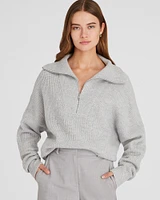 Cashmere Quarter-Zip Sweater