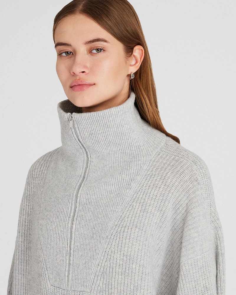 Cashmere Quarter-Zip Sweater