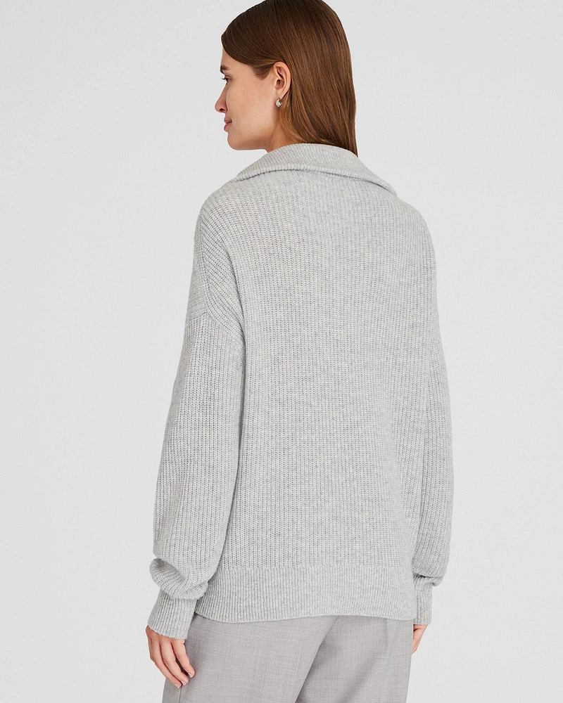Cashmere Quarter-Zip Sweater
