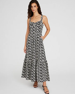 Shirred Tier Maxi Dress