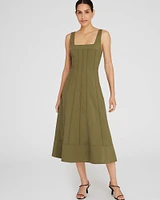 Square Neck Midi Dress