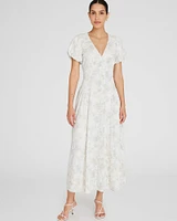 Puff Sleeve Maxi Dress