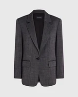 Relaxed Wool Twill Blazer
