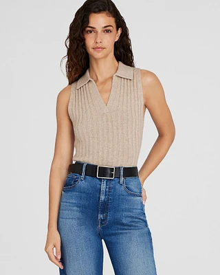 Cashmere Johnny Collar Tank