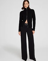 Slim Rib Full-Zip Sweater