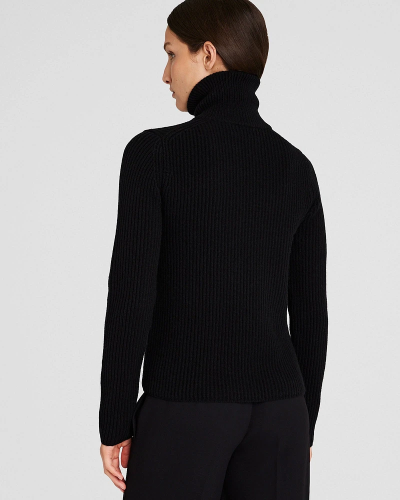 Slim Rib Full-Zip Sweater