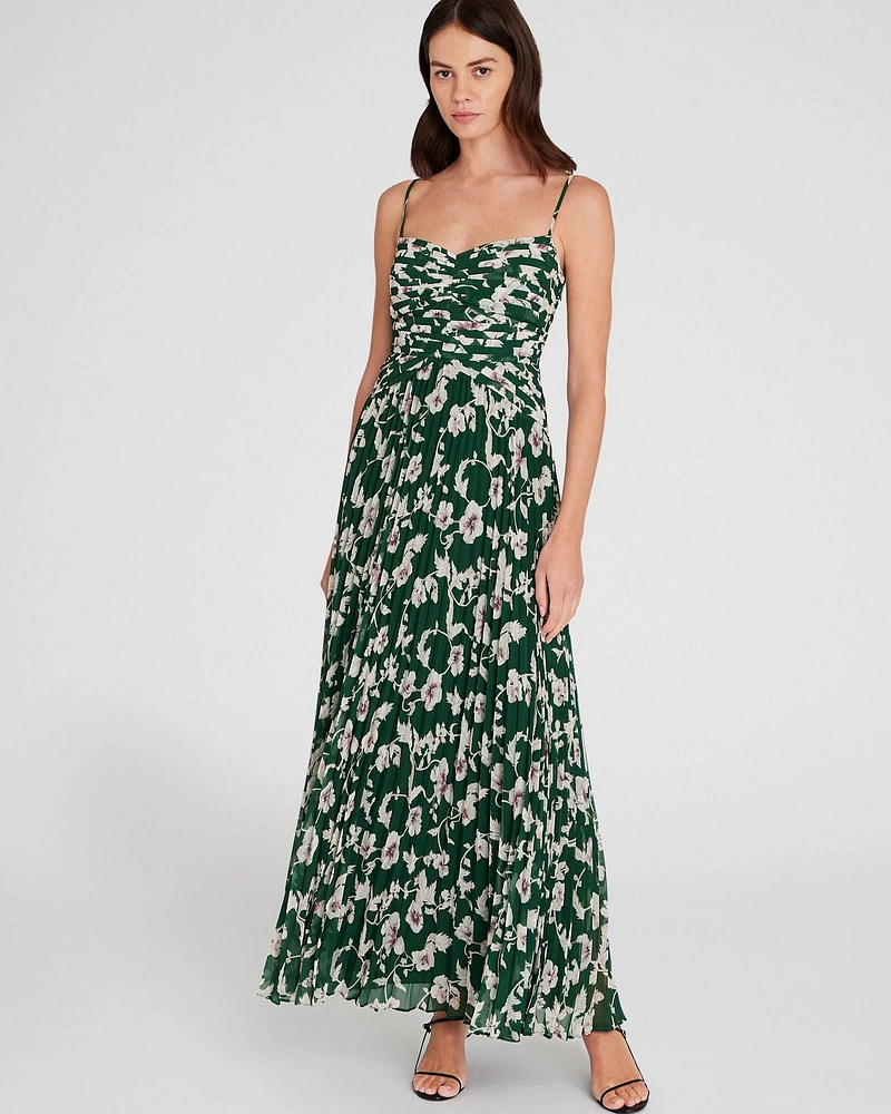 Pleated Occasion Maxi Dress