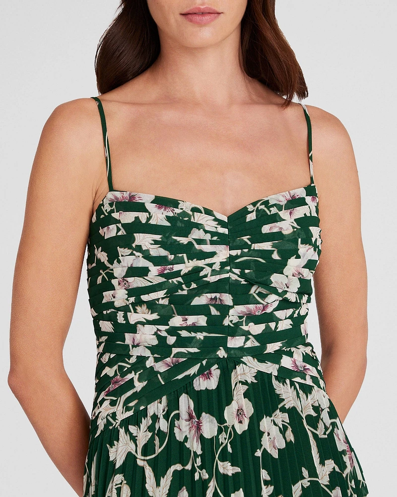 Pleated Occasion Maxi Dress