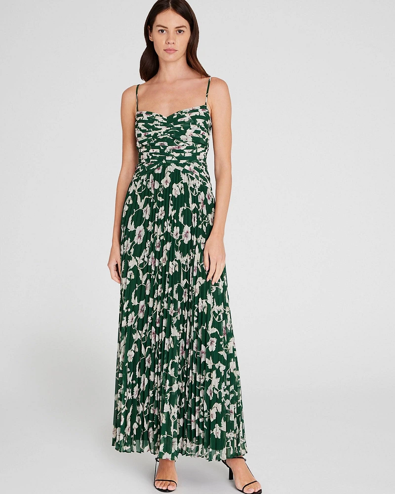 Pleated Occasion Maxi Dress