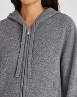 Cashmere Blend Full-Zip Hoodie