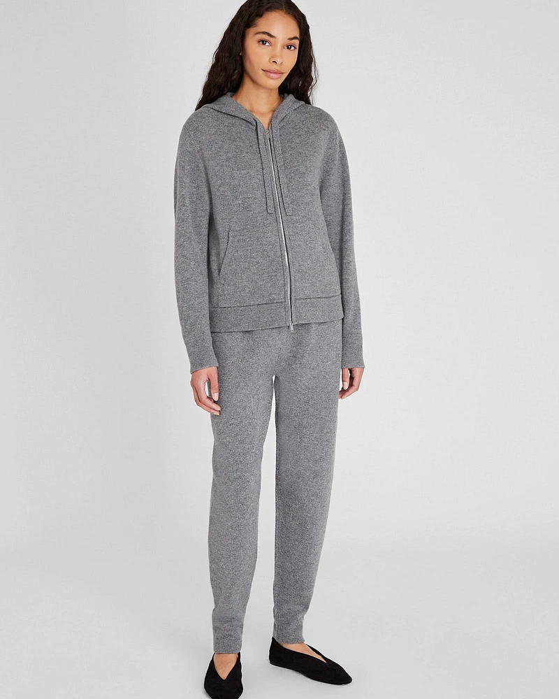 Cashmere Blend Full-Zip Hoodie