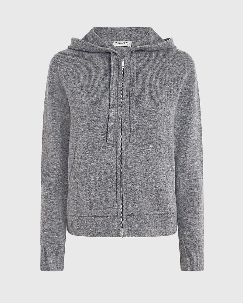 Cashmere Blend Full-Zip Hoodie