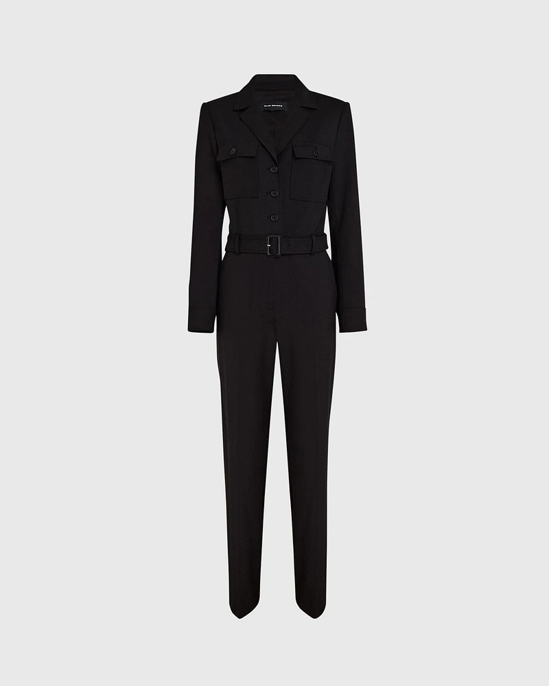 Tailored Crepe Jumpsuit