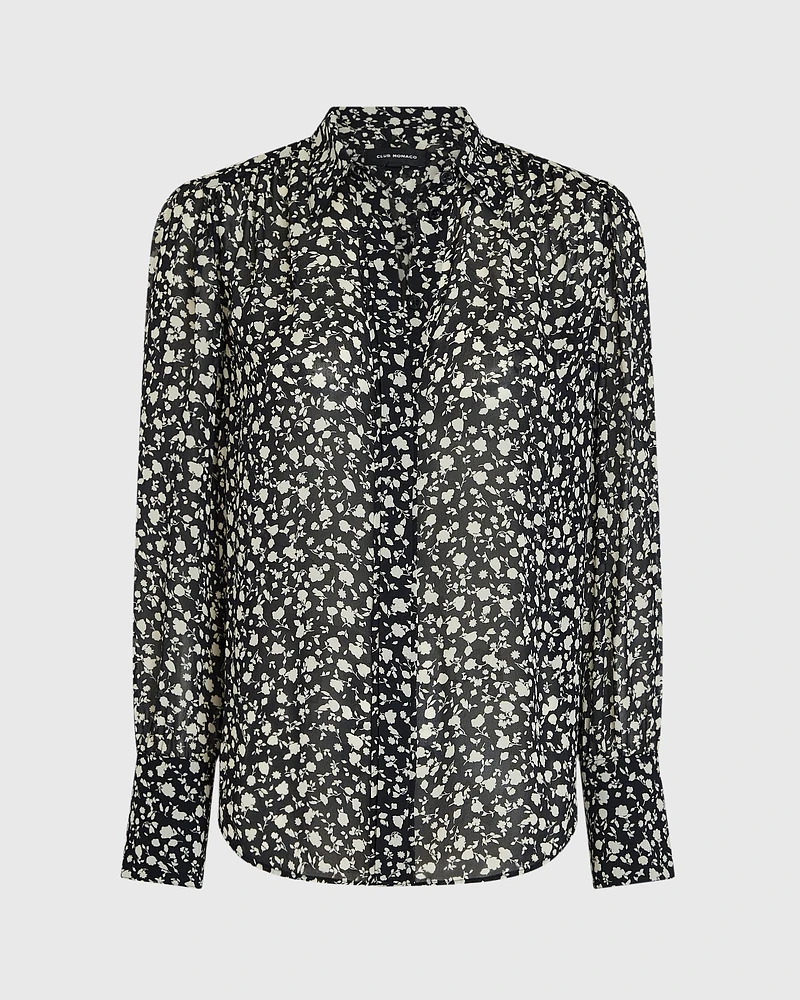 Shirred Shoulder Blouse