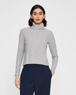 Meredy Rib-Knit Turtleneck Top