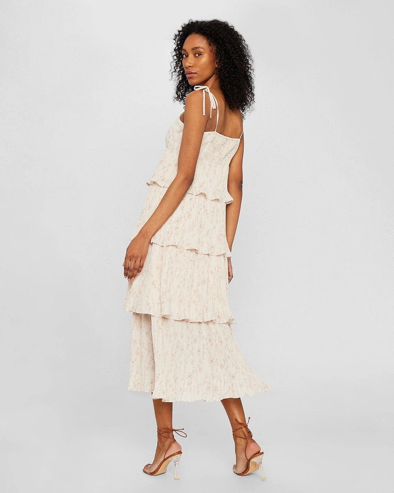 Pleated Tiers Occasion Dress