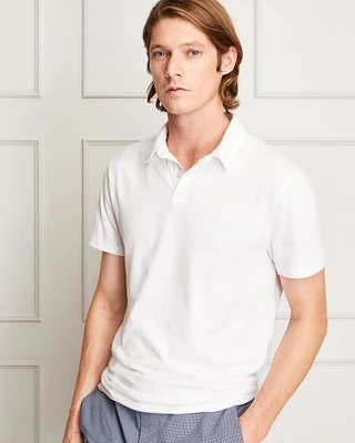 Slim Brushed Cotton Polo