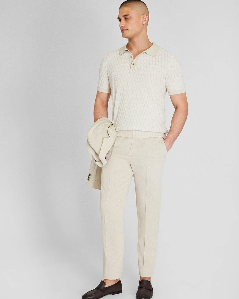 Plaited Diamond Short Sleeve Polo