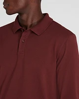 Long Sleeve Clean Piqué Polo