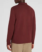 Long Sleeve Clean Piqué Polo