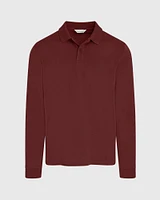 Long Sleeve Clean Piqué Polo
