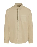 Garment-Dyed Slim Lightweight Oxford Shirt