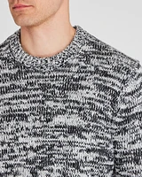 Marl Slub Wool Blend Crewneck