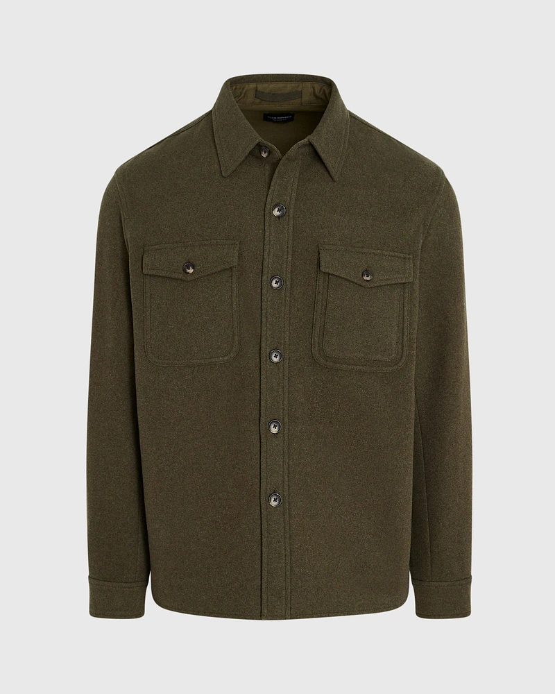 Textured Utility Shirt Jacket