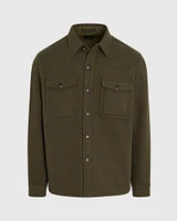 Textured Utility Shirt Jacket