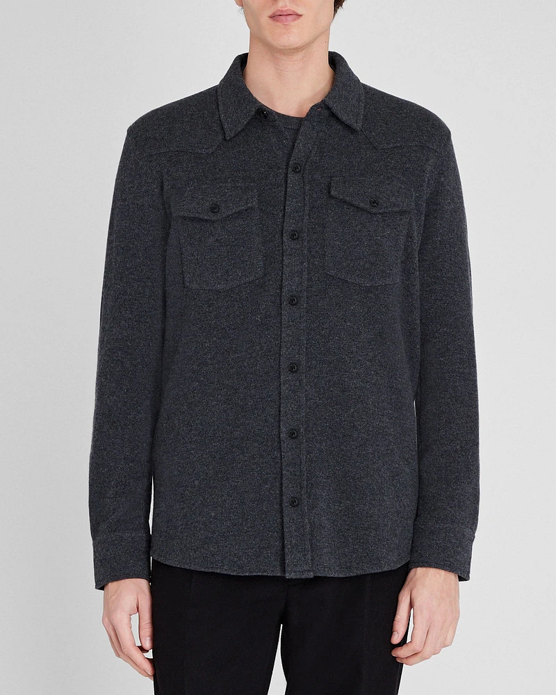 Cashmere Sweater Shirt