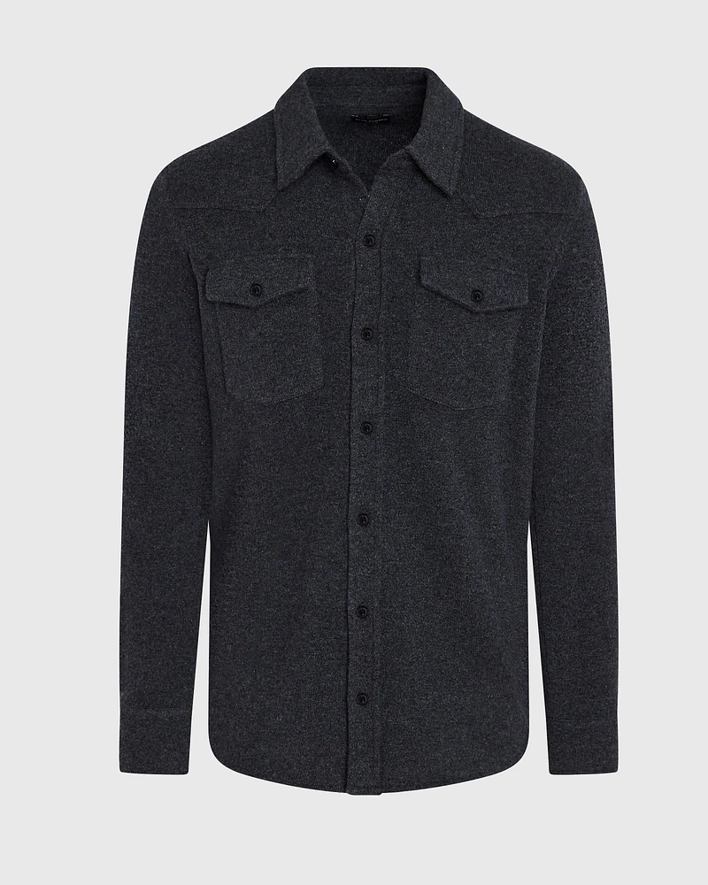 Cashmere Sweater Shirt