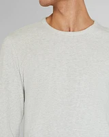 Long-Sleeve Ribbed Slub Tee