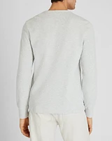 Long-Sleeve Ribbed Slub Tee