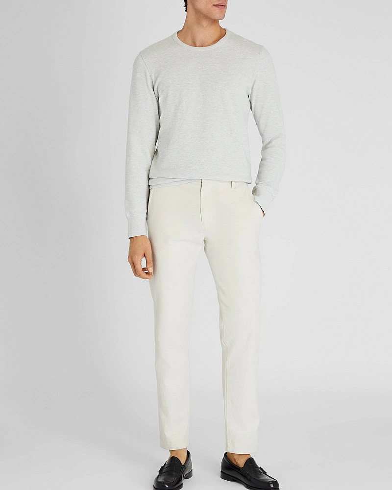 Long-Sleeve Ribbed Slub Tee