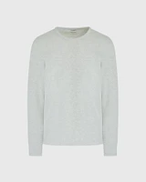 Long-Sleeve Ribbed Slub Tee